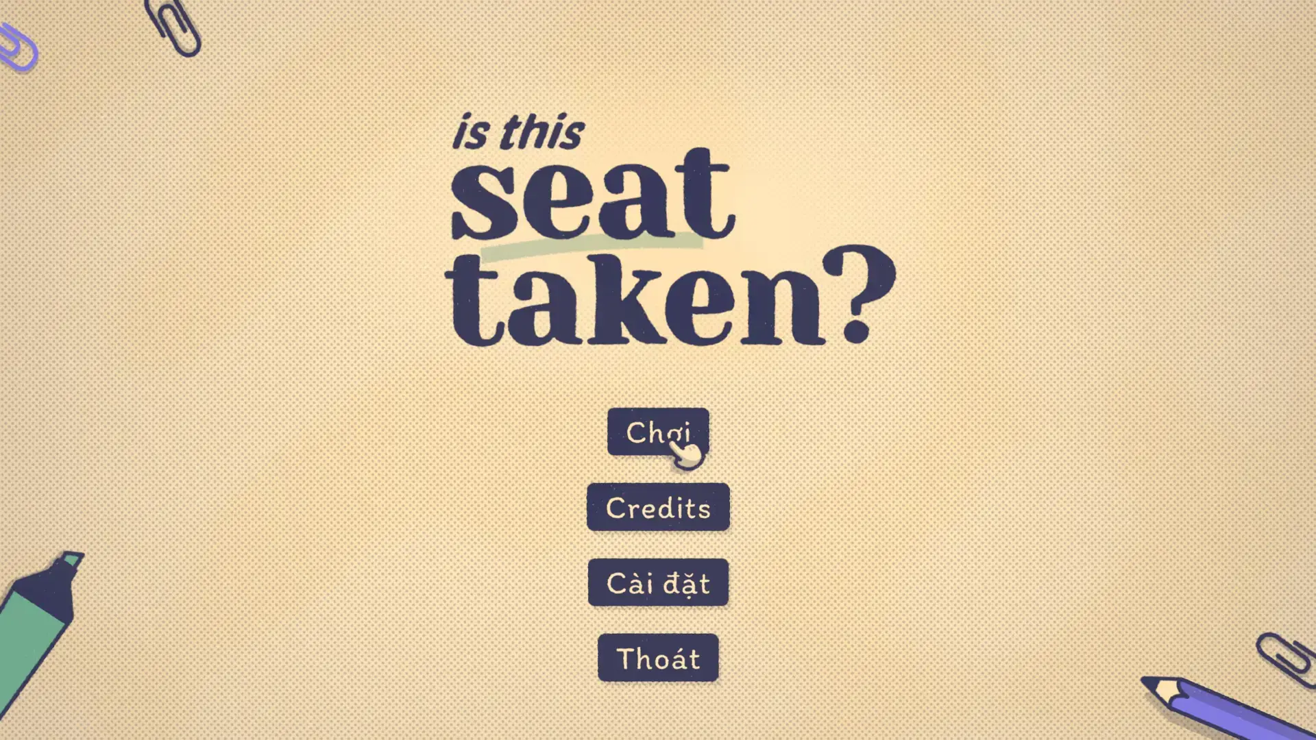 is this seat taken